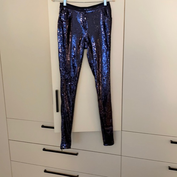 Sass & bide blue sparkle pants - Picture 1 of 7